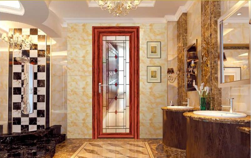 Decorative door glass panel for entrance and interior door programs
